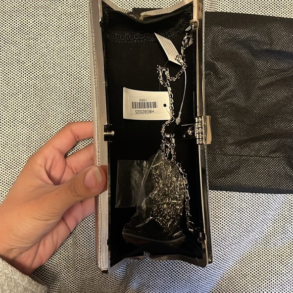Brand new silver clutch with tags - Picture 3 of 4
